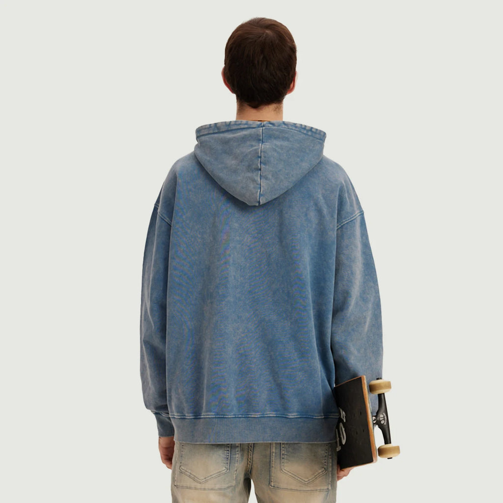HK Tiger Unisex Super Heavyweight Oversized Faded Hoodie
