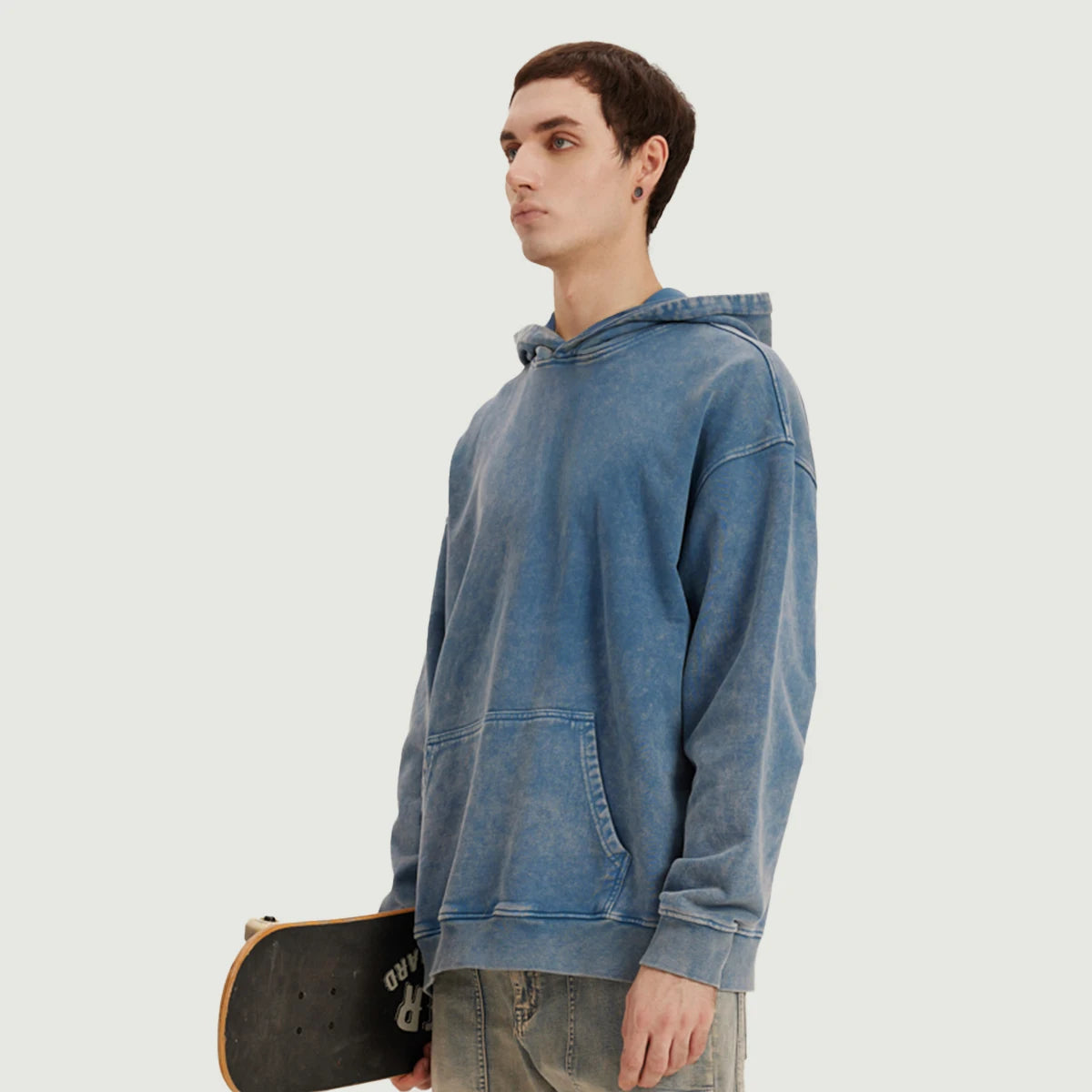 HK Tiger Unisex Super Heavyweight Oversized Faded Hoodie