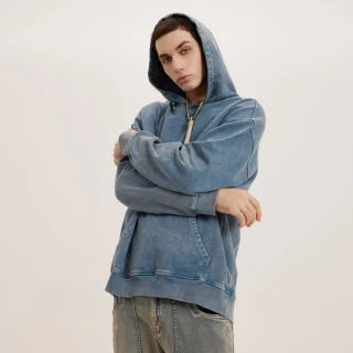 HK Tiger Unisex Super Heavyweight Oversized Faded Hoodie