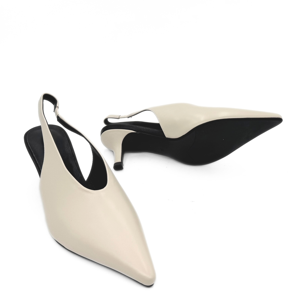 Alix Slingback Pumps - Bone