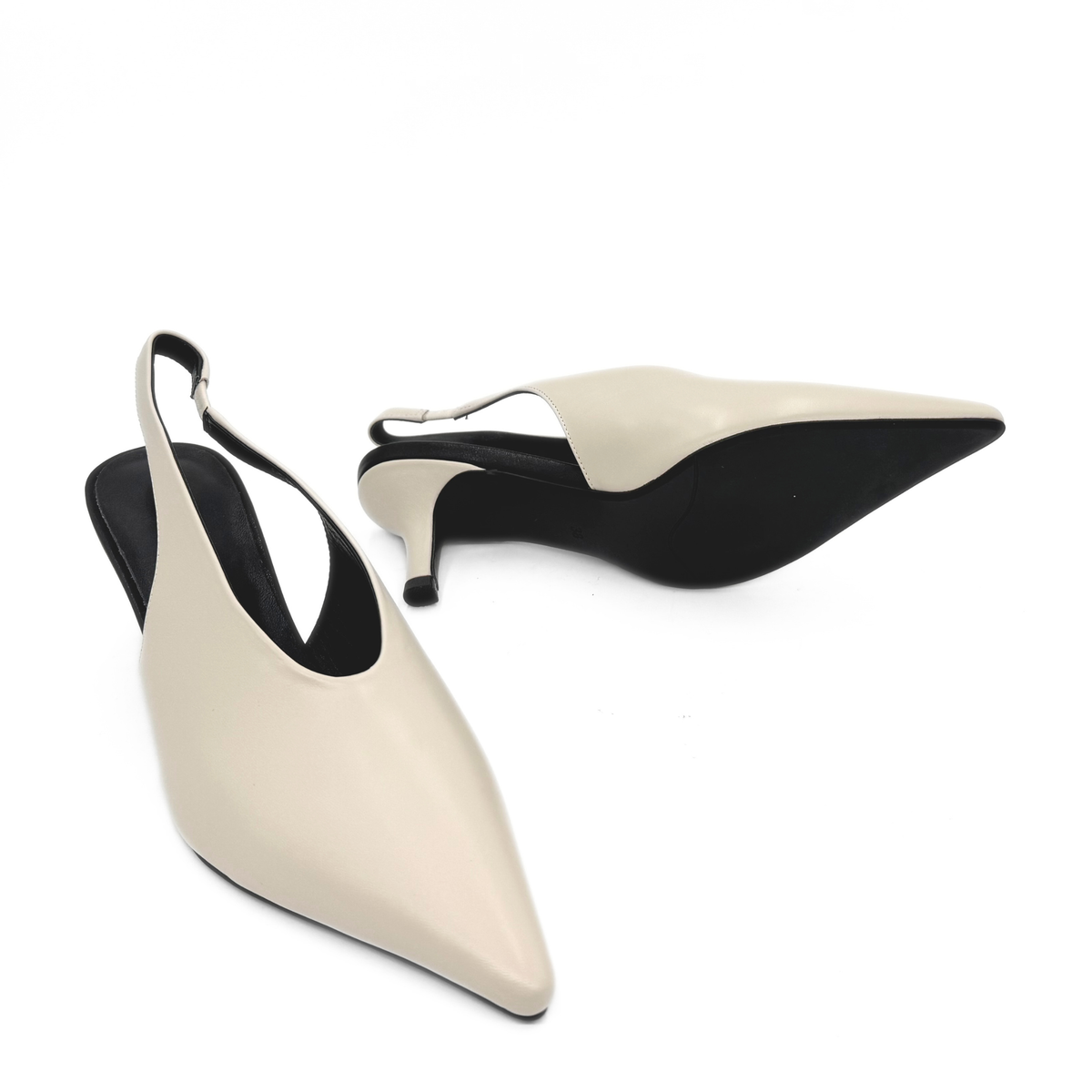 Alix Slingback Pumps - Bone