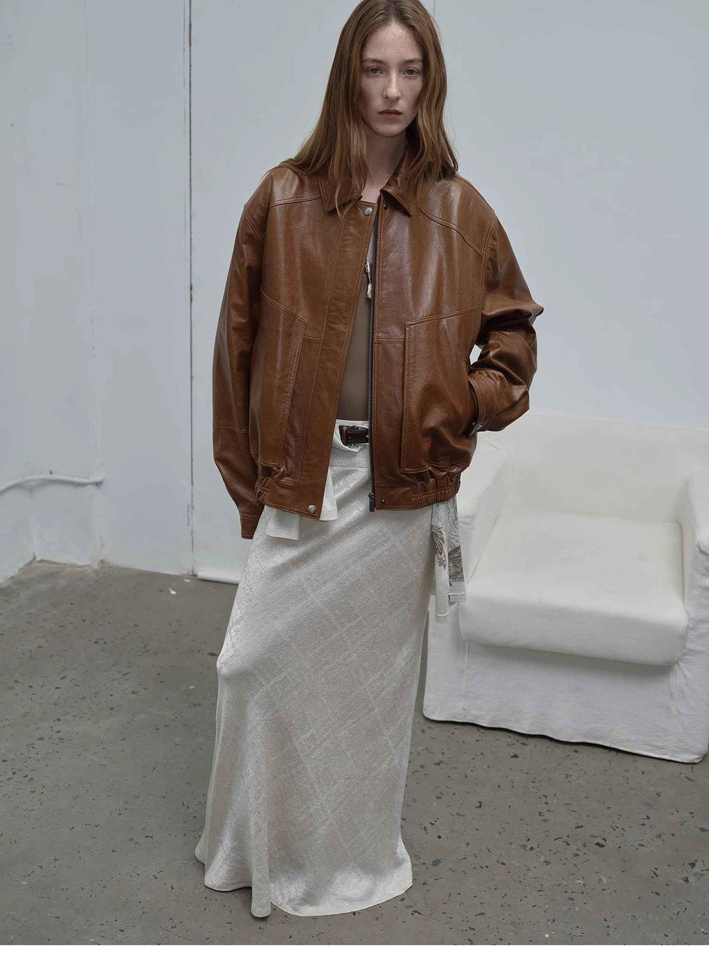 Fashionable Luke Imported Waxed Sheep Leather Work Jacket