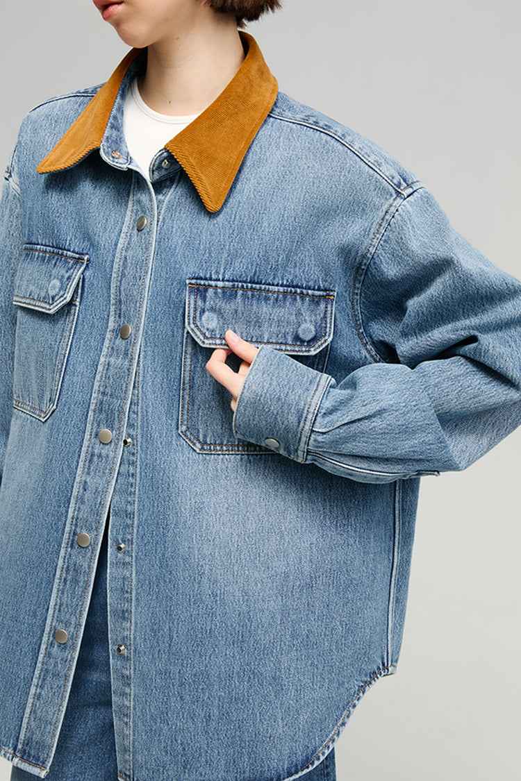 California Sunset Denim Shirt HJ902 – Mid-Weight 100% Cotton, True-to-Size US Denim Fit