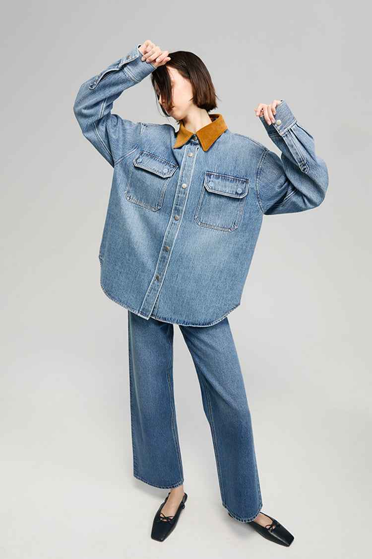 California Sunset Denim Shirt HJ902 – Mid-Weight 100% Cotton, True-to-Size US Denim Fit