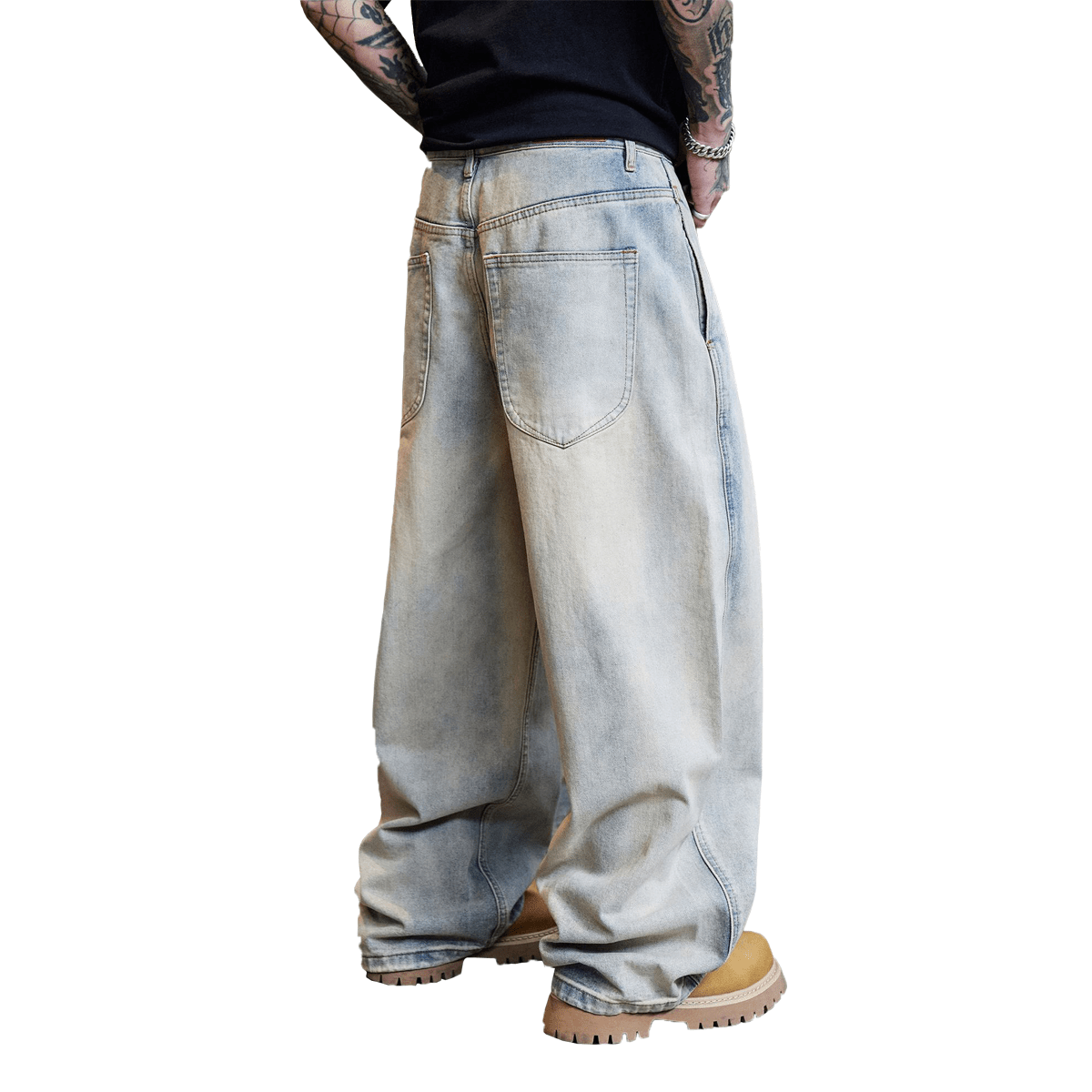 Khayi Relaxed Wide-Leg Jeans