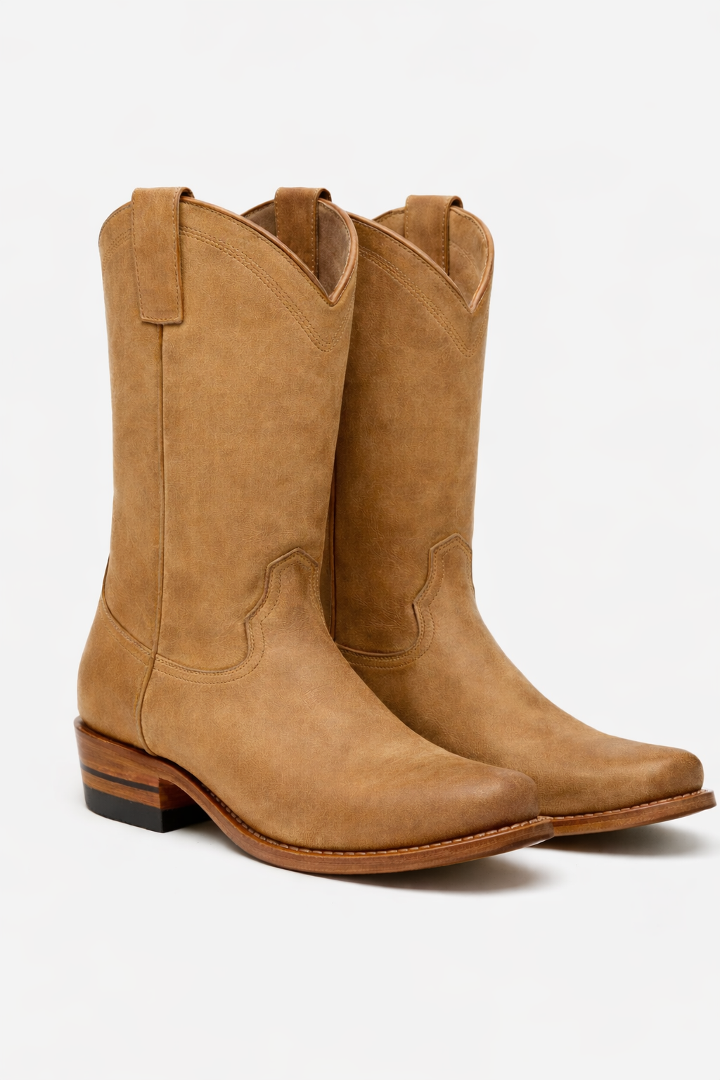 The Shoal Creek - Stylish Square-Toe Cowboy Boots for Men and Women