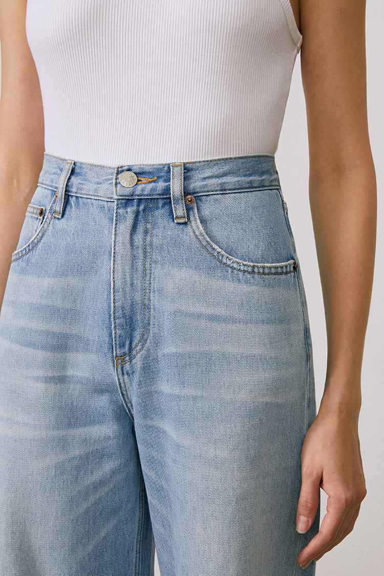 Coney Island Whitefish High-Rise Wide-Leg Jeans HJ007
