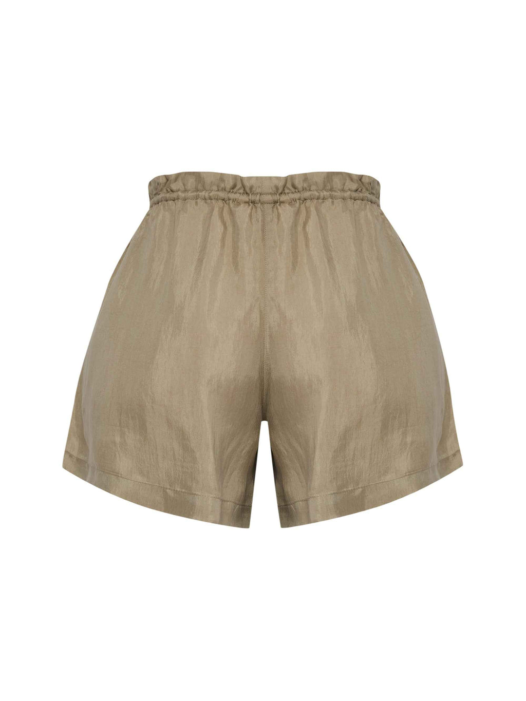 Lucid Flow Tie Shorts in Khaki Green