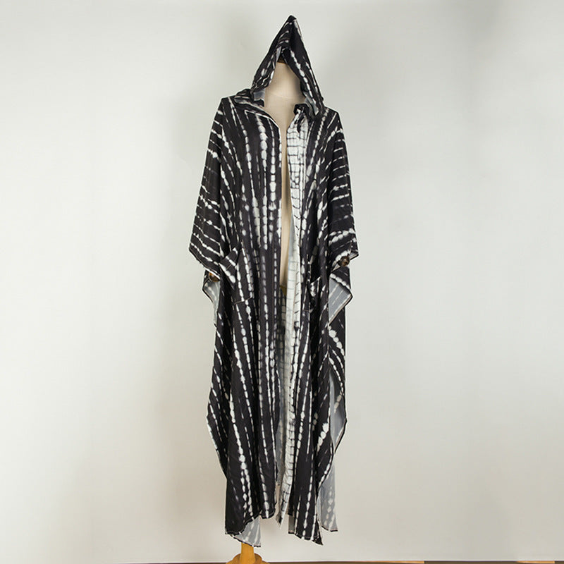 Pink Tie Dye Kaftan Kimono Robe