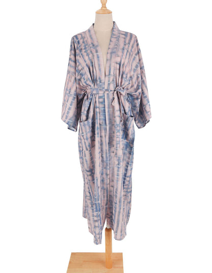 Pink Tie Dye Long Cardigan Kaftan