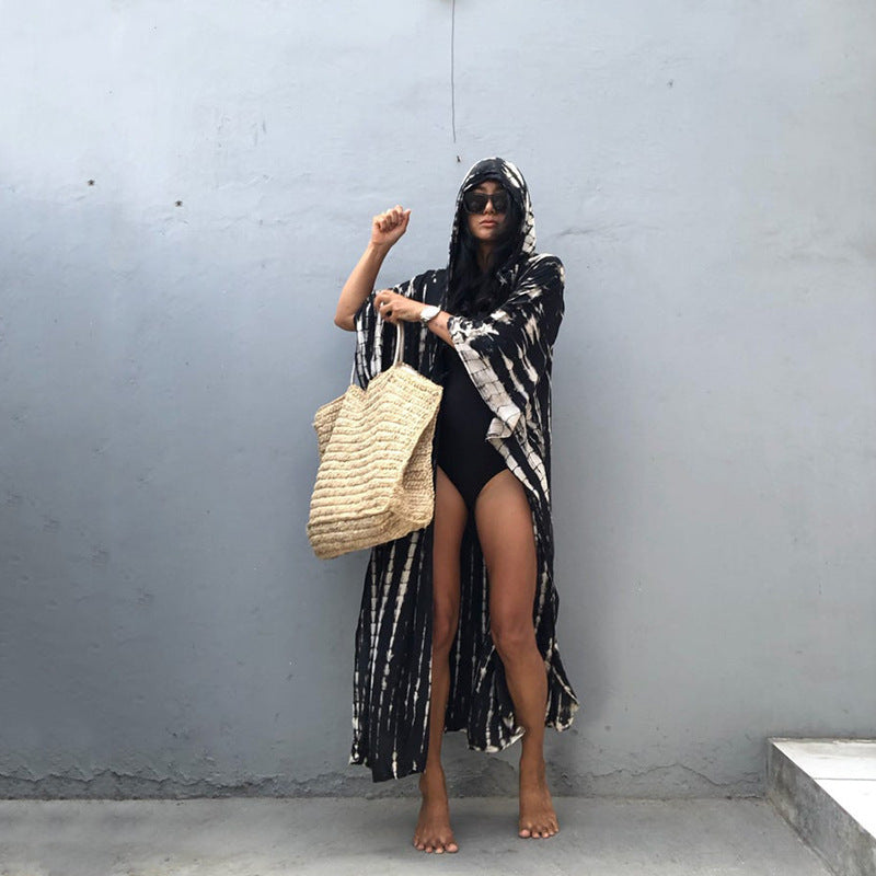 Pink Tie Dye Kaftan Kimono Robe