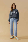 High-Rise Curve-Fit Ankle-Length Jeans Model HJ016