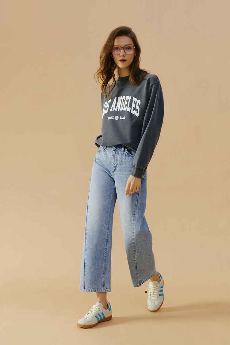 High-Rise Curve-Fit Ankle-Length Jeans Model HJ016
