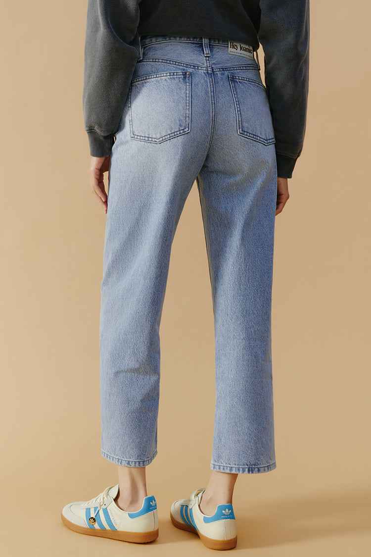 High-Rise Curve-Fit Ankle-Length Jeans Model HJ016