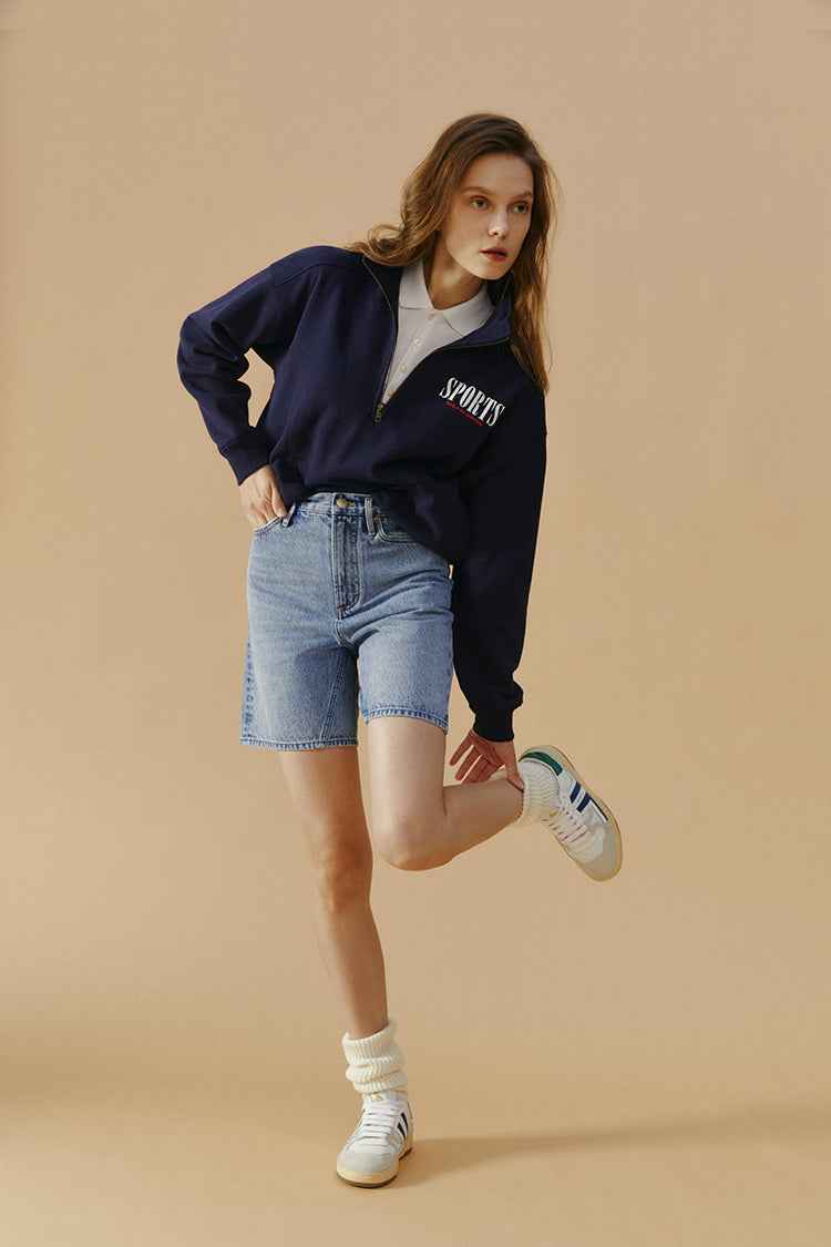 Angeles High-Rise Denim Shorts HJ030