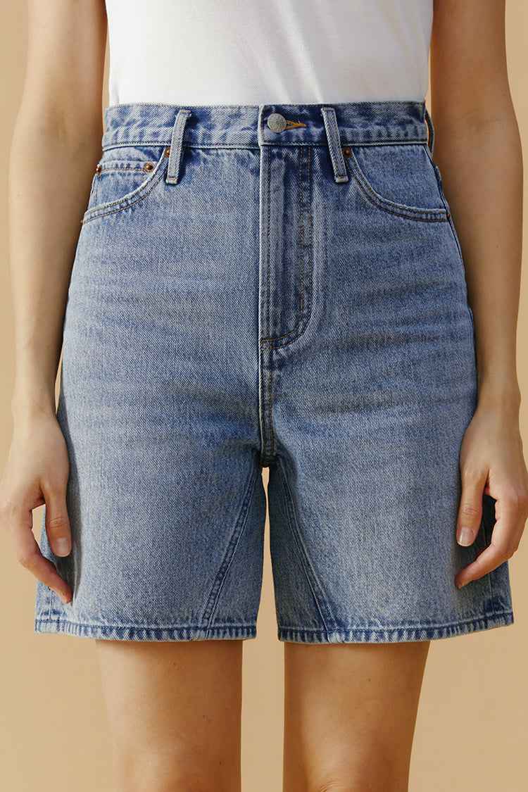 Angeles High-Rise Denim Shorts HJ030