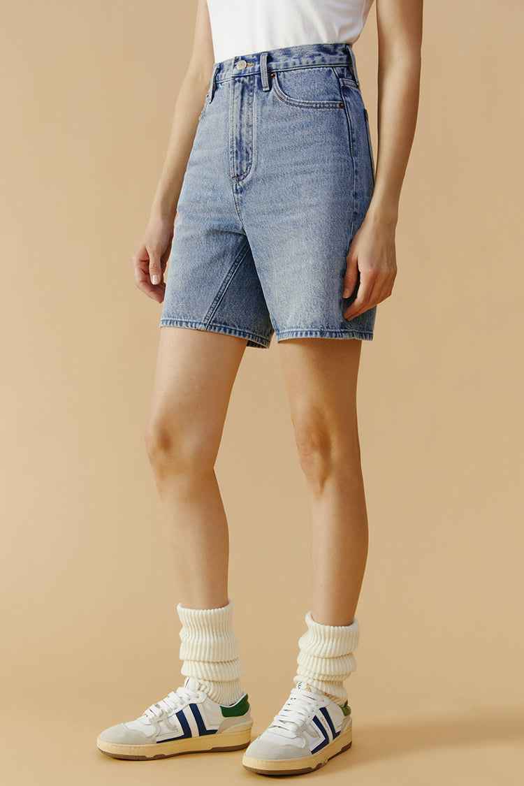 Angeles High-Rise Denim Shorts HJ030