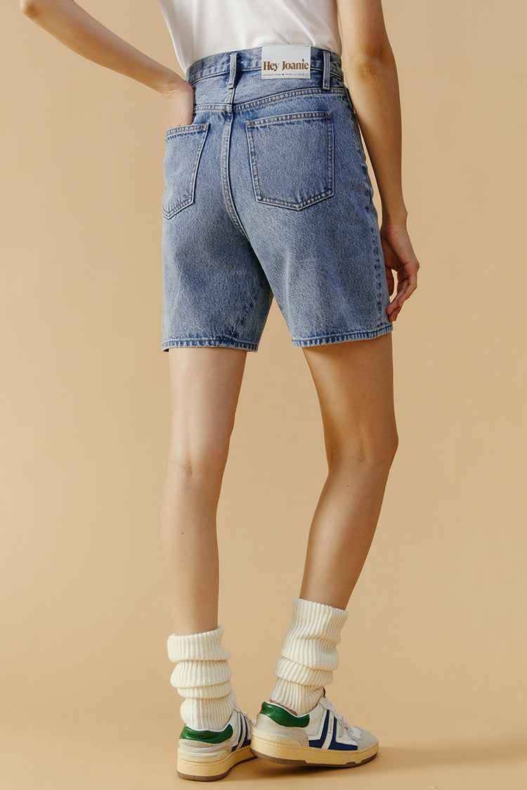 Angeles High-Rise Denim Shorts HJ030