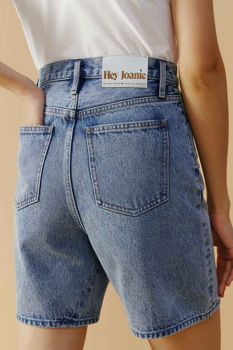 Angeles High-Rise Denim Shorts HJ030