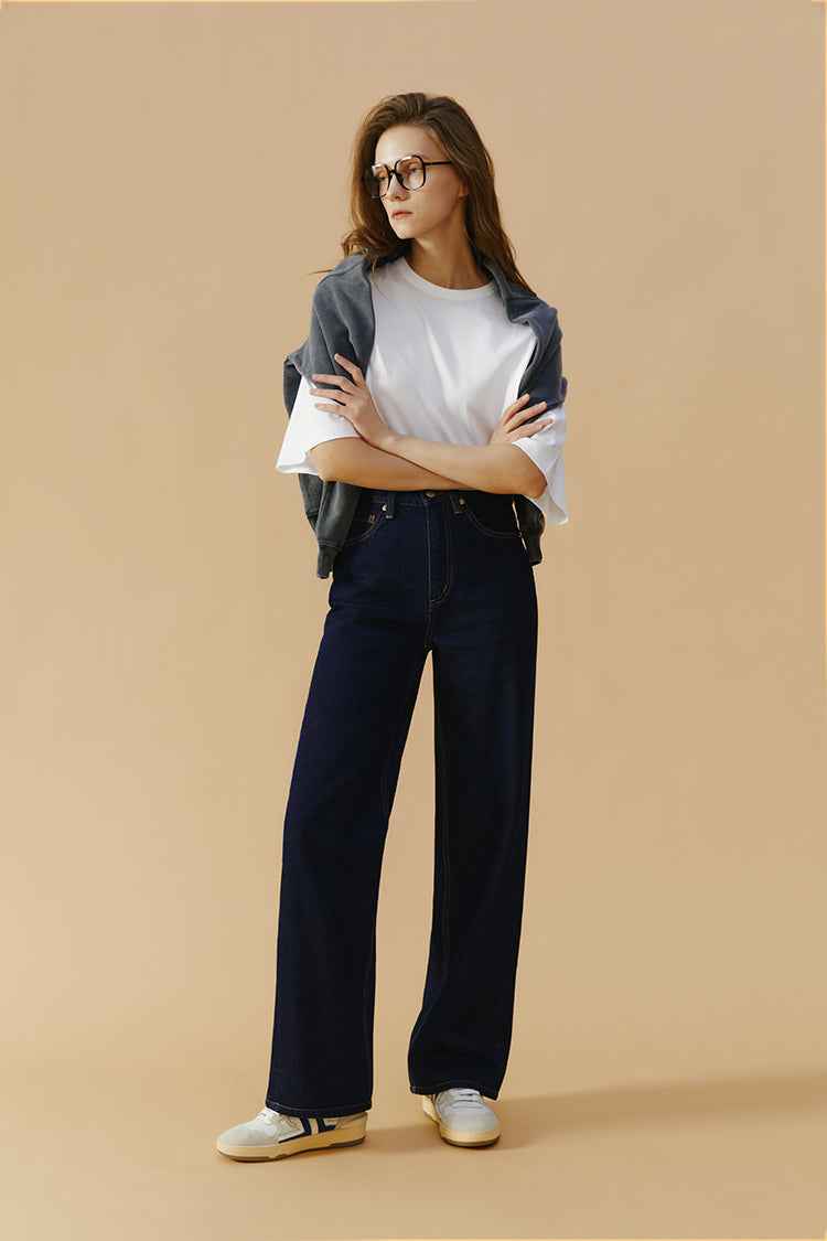 Coney Island Whitefish High-Rise Wide-Leg Jeans HJ007