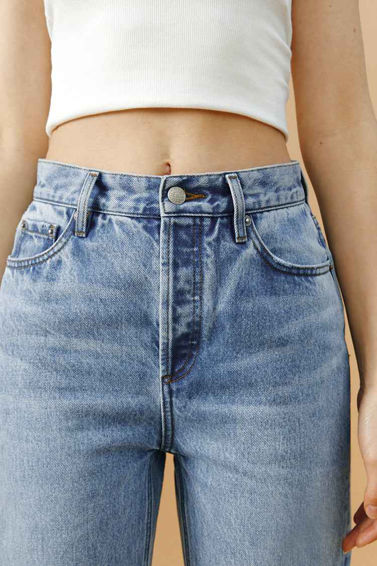 Manhattan High-Rise Straight Ankle Jeans HJ160