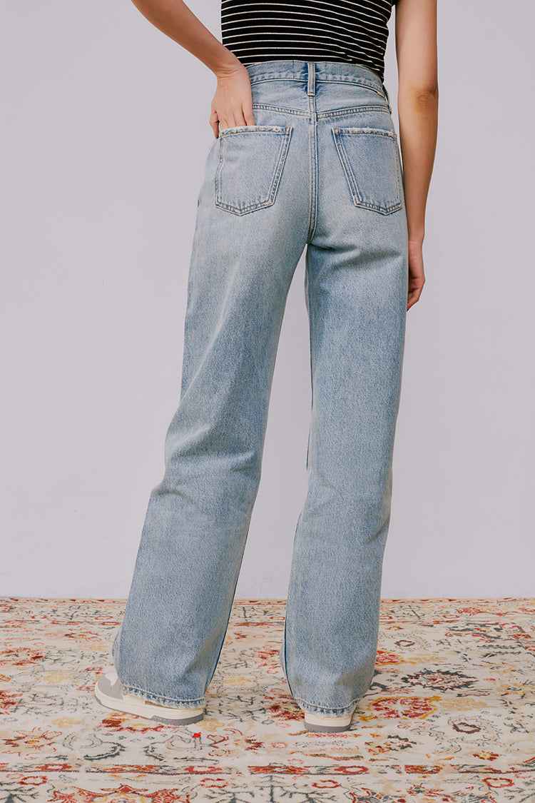 Fun Citywide Jeans HJ105 – High-Rise Wide-Leg Denim Pants