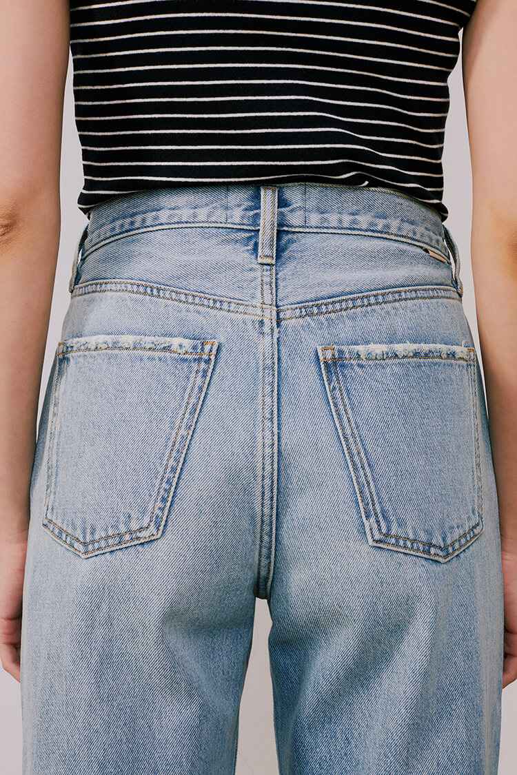 Fun Citywide Jeans HJ105 – High-Rise Wide-Leg Denim Pants