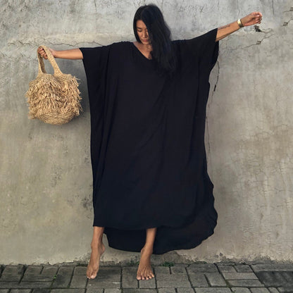 Black Boho Women's Kaftan