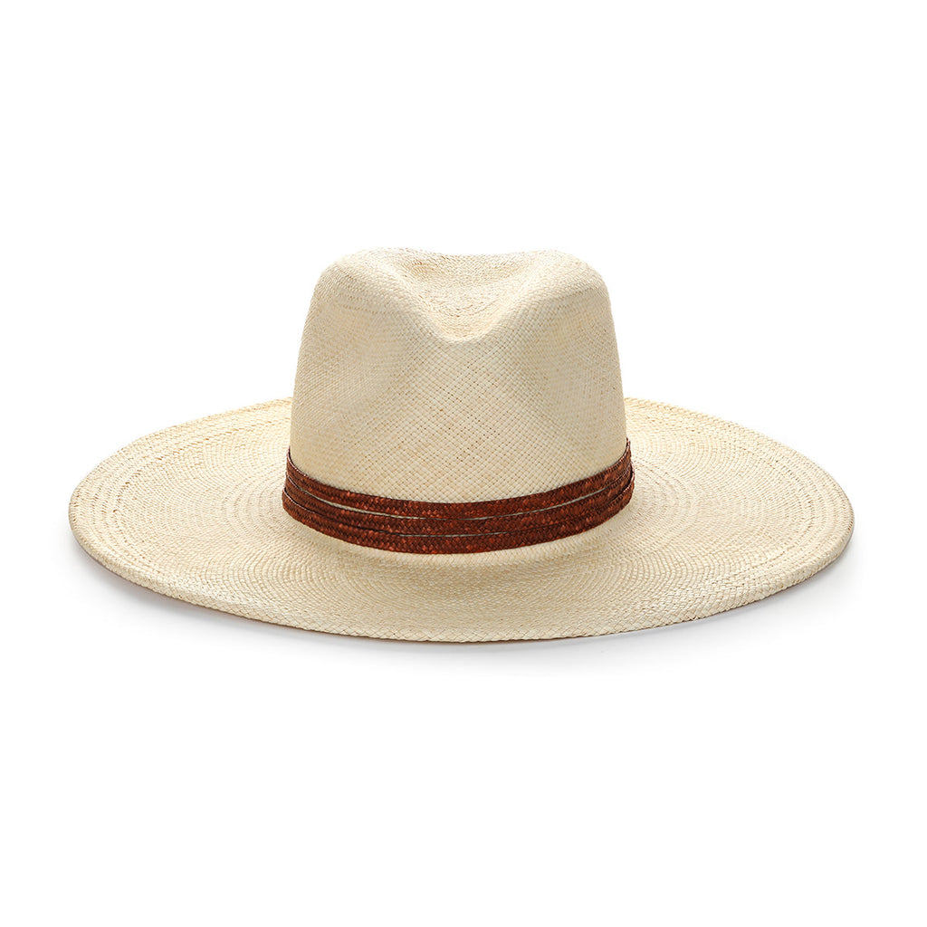 Nevis Wide Brim Panama Straw Fedora Hat – Helen Jon x Amina Hood Collaboration