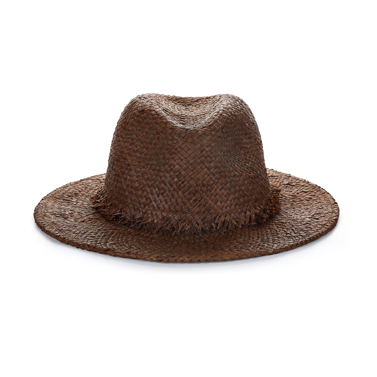 Laguna Natural Raffia Fedora Hat with 3" Brim, Handmade in the USA