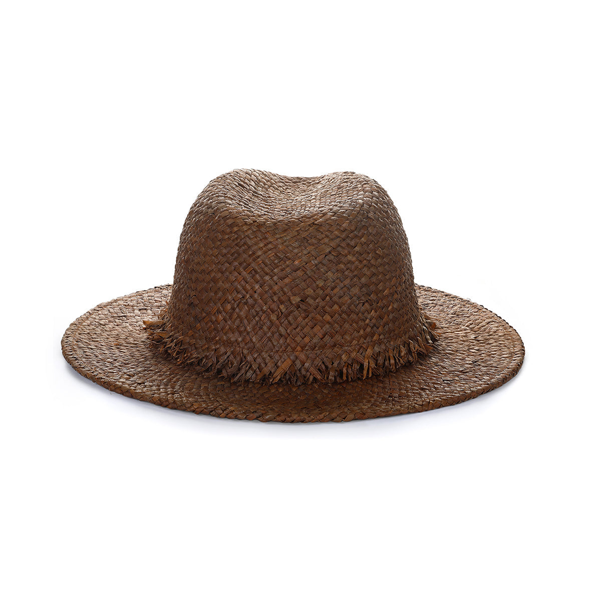 Laguna Natural Raffia Fedora Hat with 3" Brim, Handmade in the USA