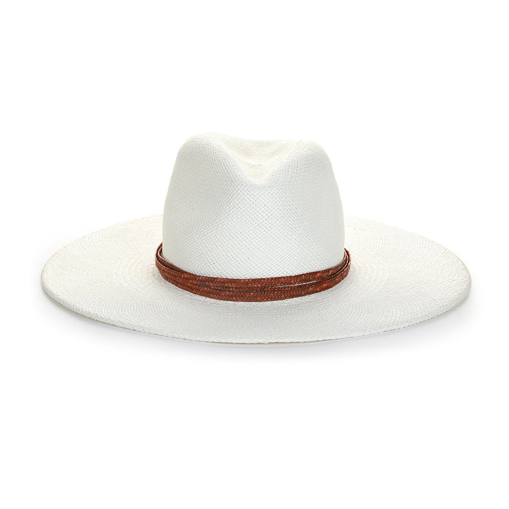 Isola Wide Brim White Panama Straw Hat – Helen Jon x Amina Hood Collaboration