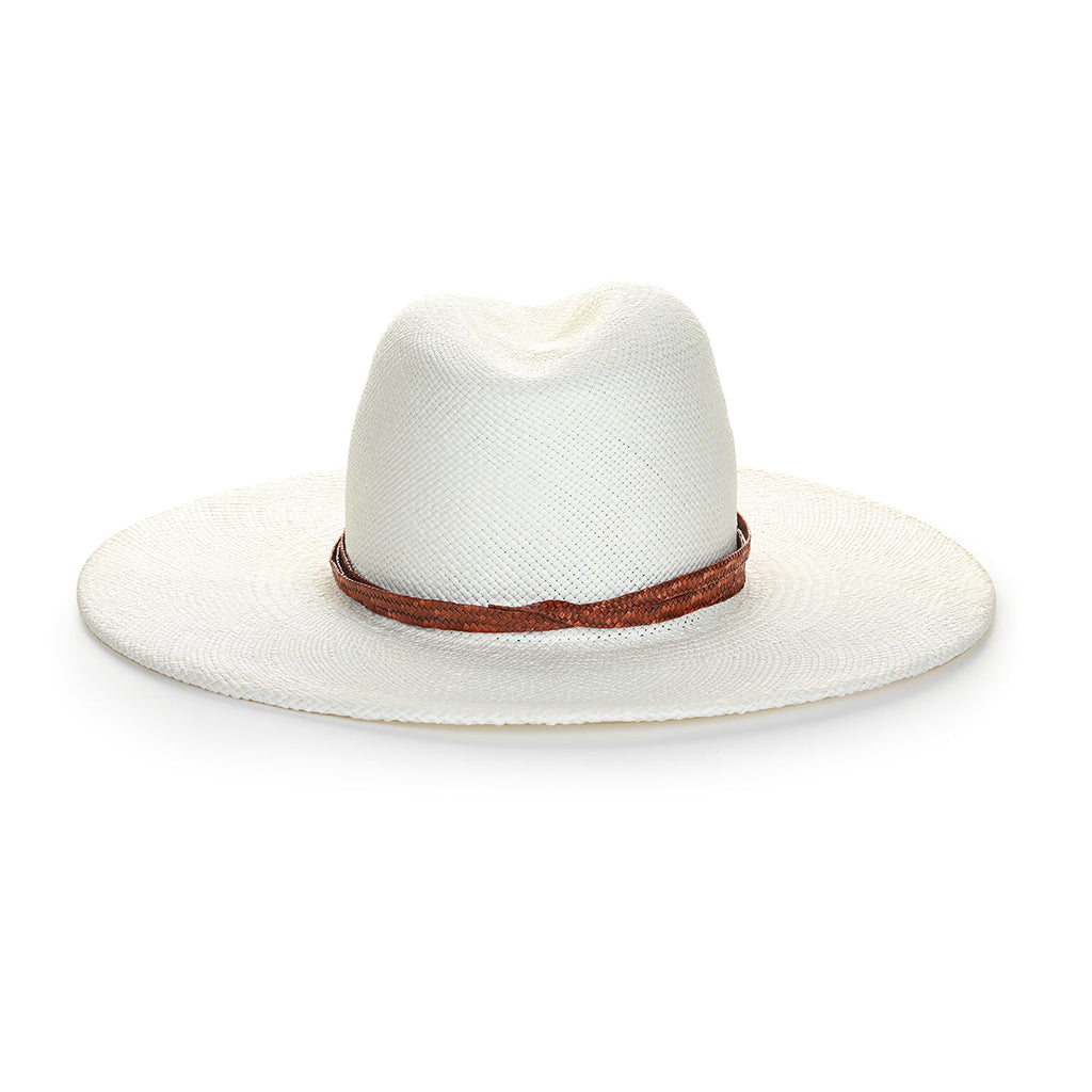 Isola Wide Brim White Panama Straw Hat – Helen Jon x Amina Hood Collaboration