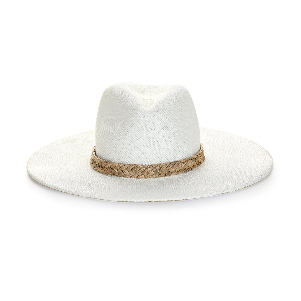 Isola Wide Brim White Panama Straw Hat – Helen Jon x Amina Hood Collaboration