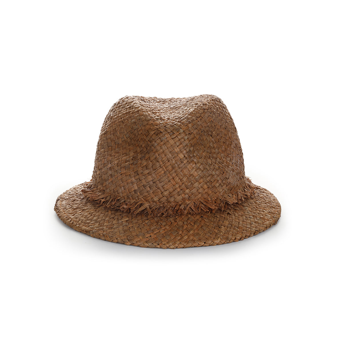 St. Tropez Raffia Fedora Hat – Tobacco Straw, Amina Hood x Helen Jon Collaboration