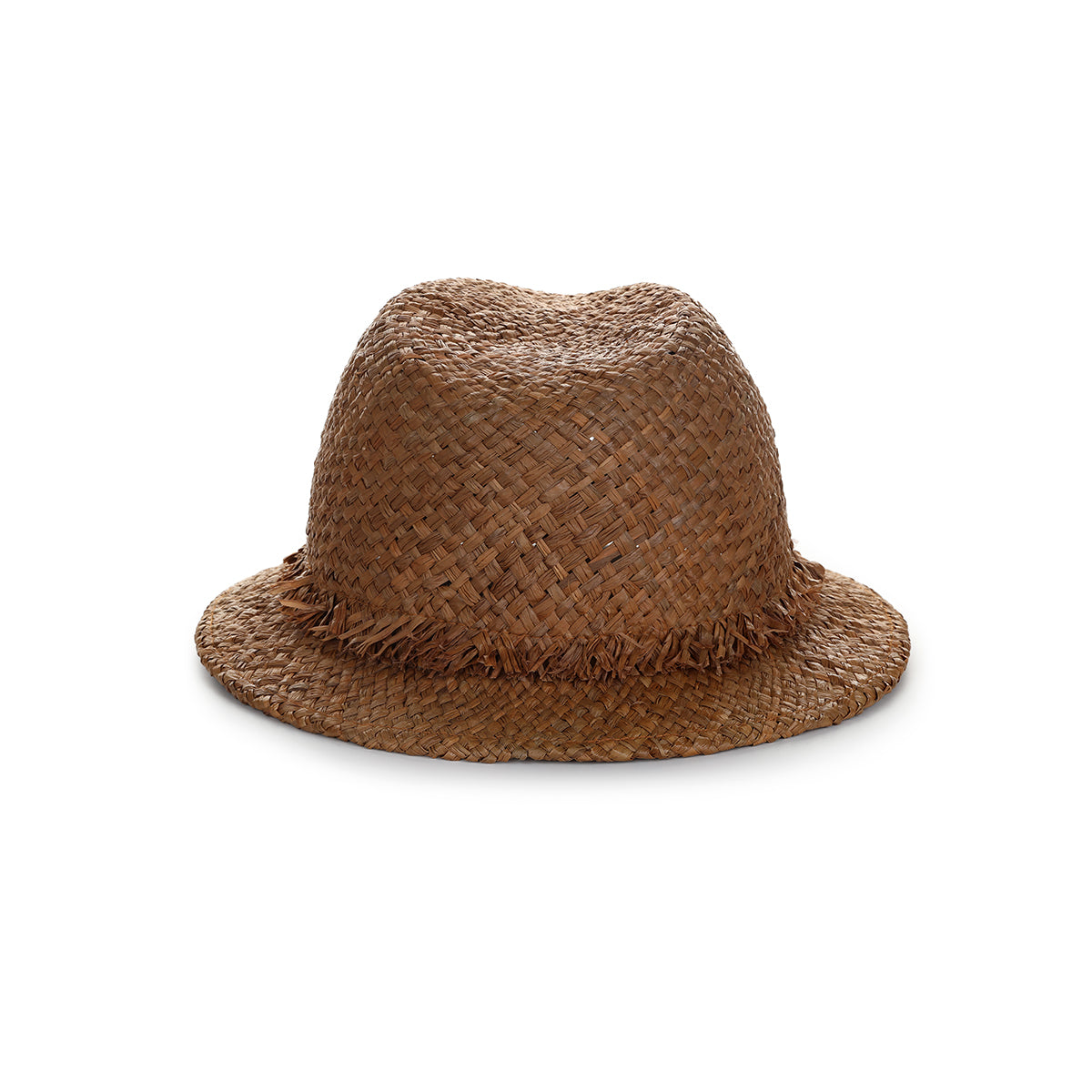 St. Tropez Raffia Fedora Hat – Tobacco Straw, Amina Hood x Helen Jon Collaboration
