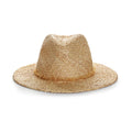 Laguna Natural Raffia Fedora Hat with 3" Brim, Handmade in the USA