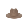 Liza Packable Straw Hat in limestone — front view