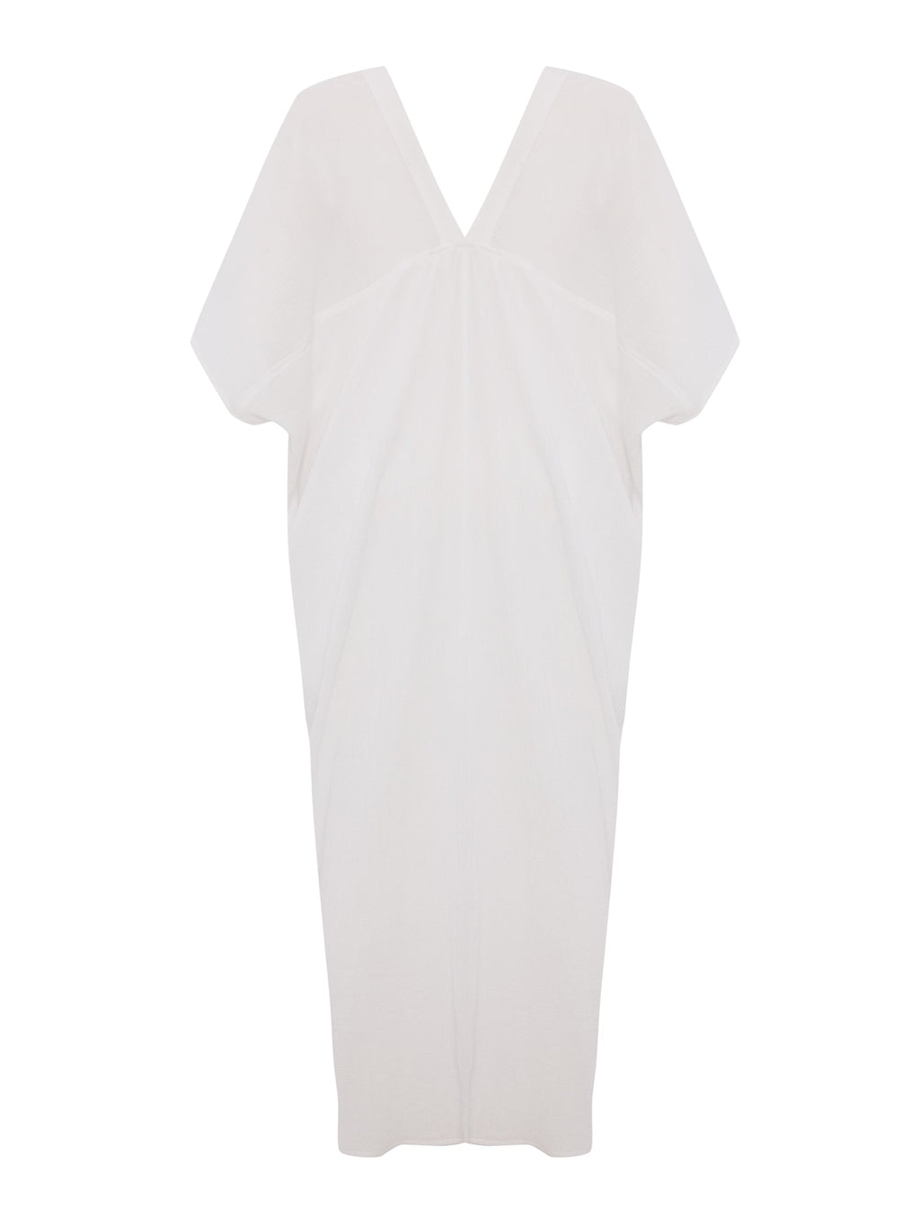 Esti White Midi Tunic in 100% Turkish Crinkled Cotton