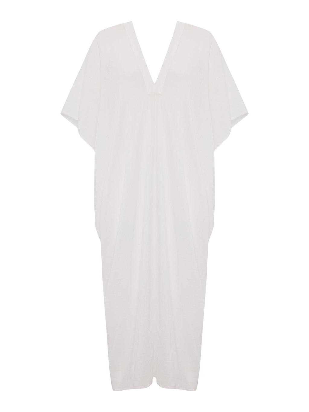 Esti White Midi Tunic in 100% Turkish Crinkled Cotton