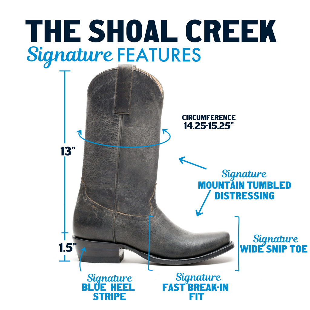 The Shoal Creek - Stylish Square-Toe Cowboy Boots for Men and Women