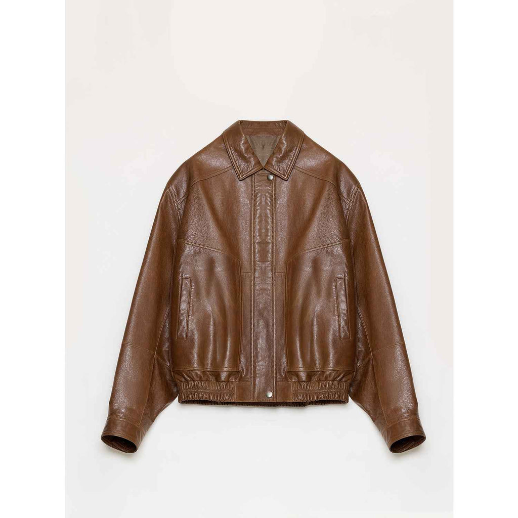 Fashionable Luke Imported Waxed Sheep Leather Work Jacket