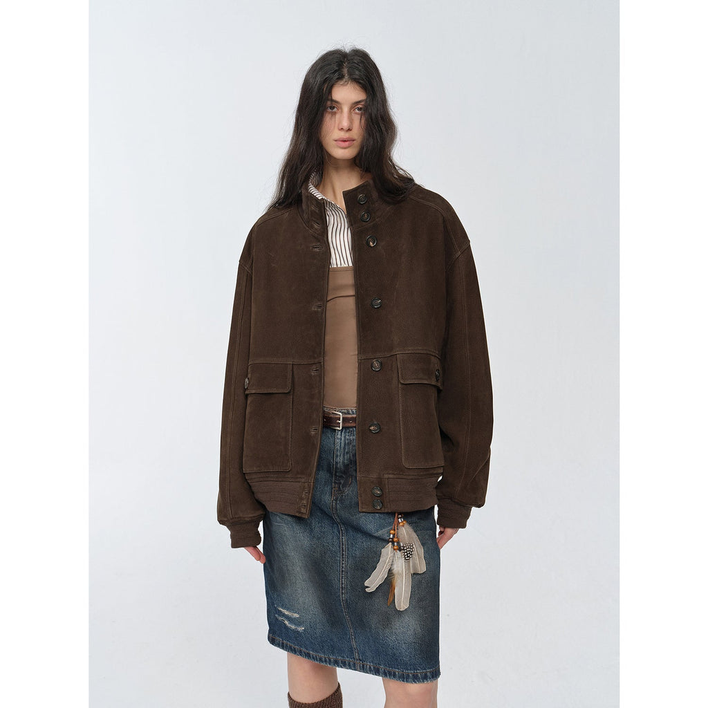 "Spring Whisper" Vintage Imported Suede Jacket