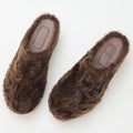 FF × JW Fur-Lined Slip-On Platform Slides