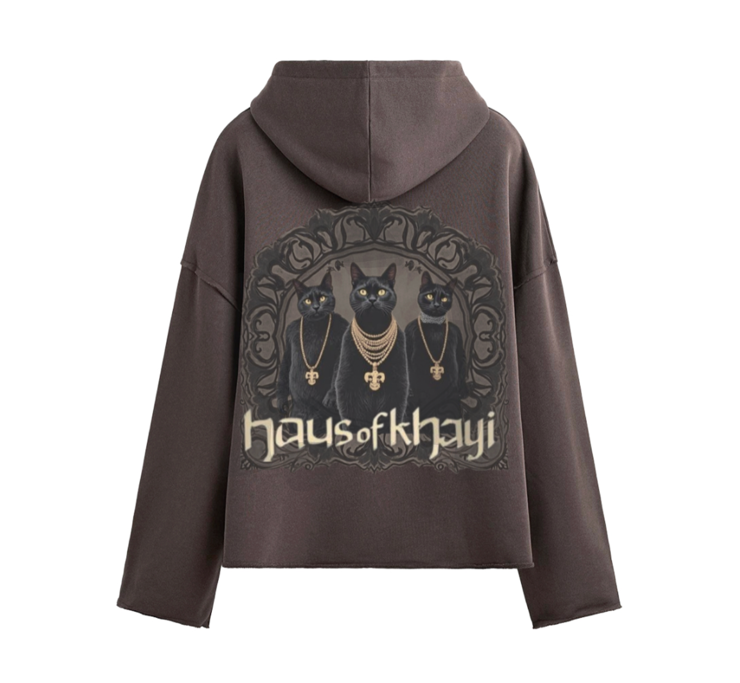 Black Cats Boxy Hoodie