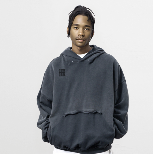 Black Cats Distressed Hoodie