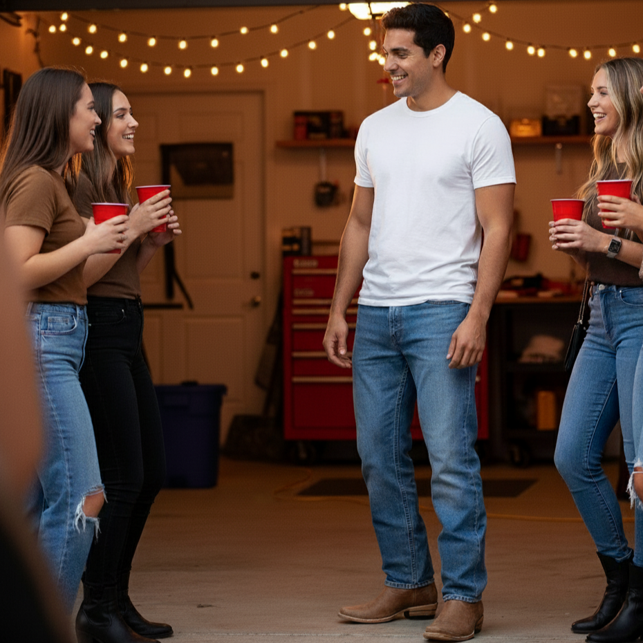 The Shoal Creek - Stylish Square-Toe Cowboy Boots for Men and Women