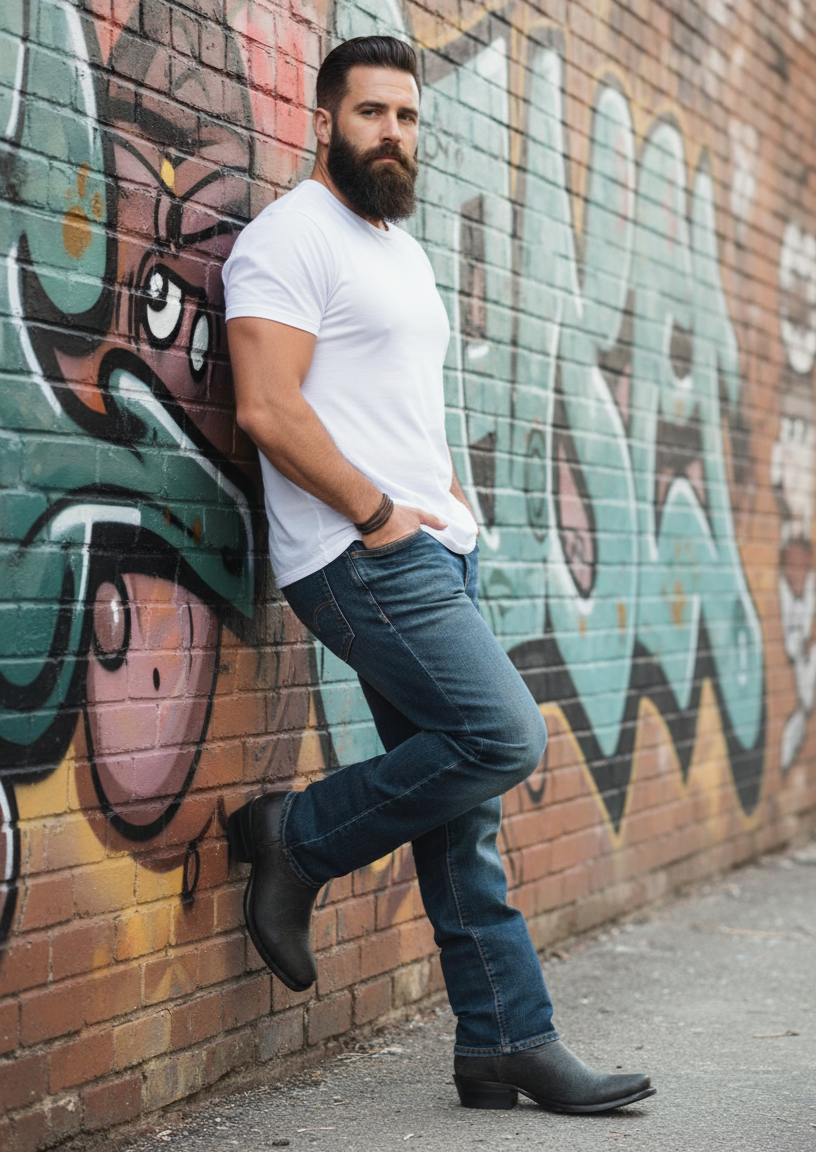 The Shoal Creek - Stylish Square-Toe Cowboy Boots for Men and Women