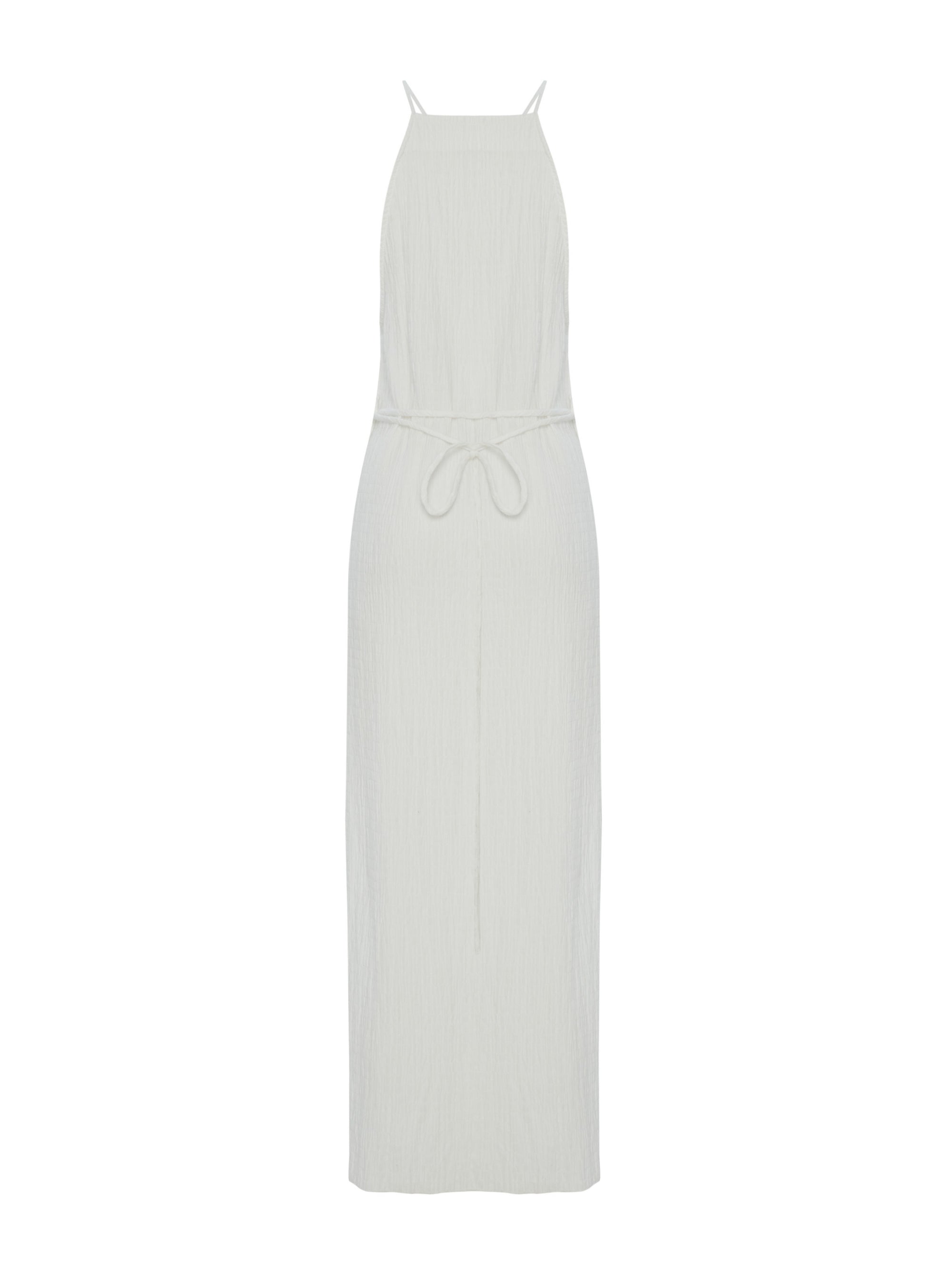 Siesta White Summer Dress in 100% Turkish Cotton