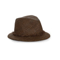 St. Tropez Raffia Fedora Hat – Tobacco Straw, Amina Hood x Helen Jon Collaboration